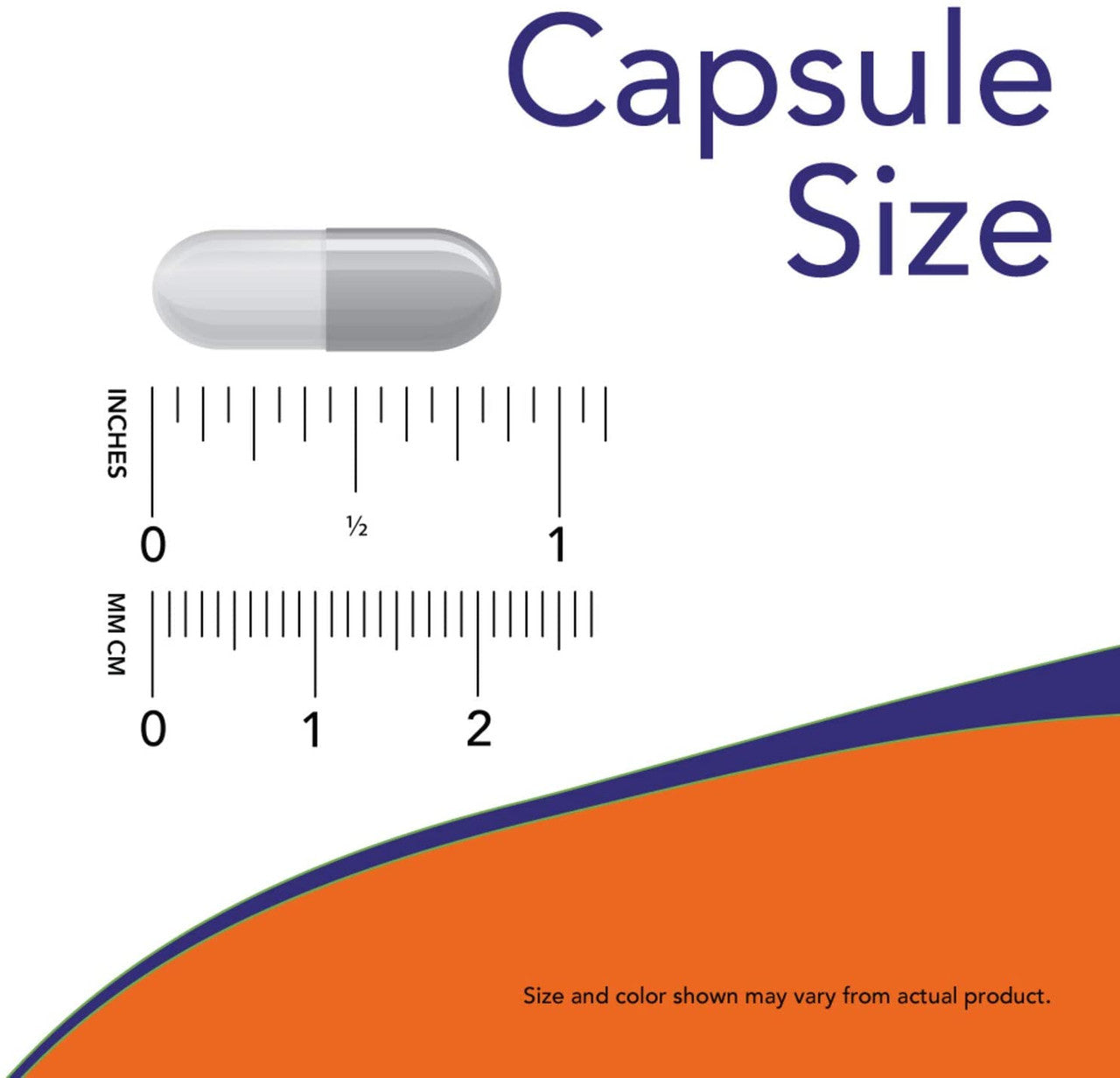 Now L-Phenylalanine 500 mg capsule size