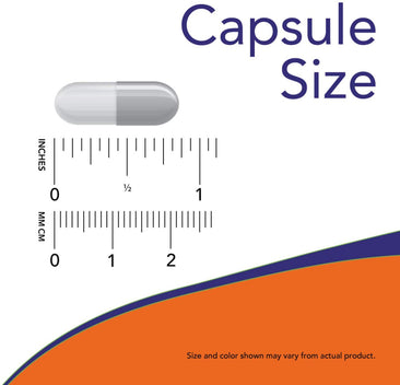 Now L-Phenylalanine 500 mg capsule size