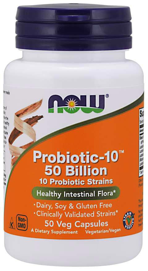 Now Probiotic-10 50 Billion Bottle