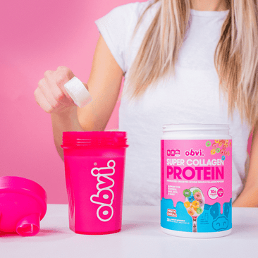 Obvi Super Collagen Protein Fruity Cereal And Shaker