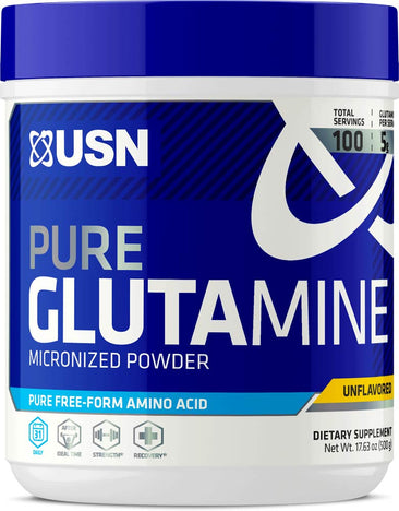 USN Pure Glutamine Bottle