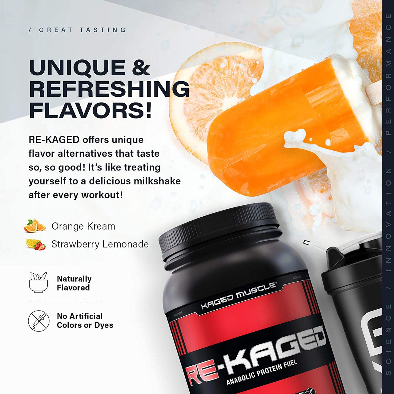 Kaged Muscle Re-Kaged flavors