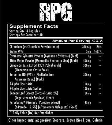 Redcon1 RPG Supplement Facts