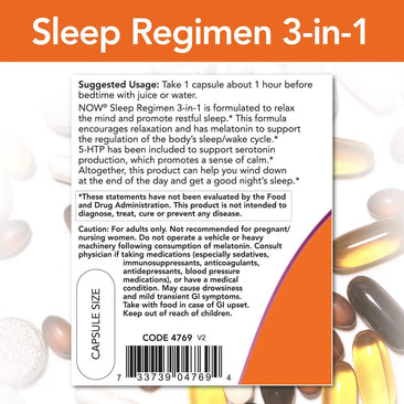 Now Sleep Regimen 3-In-1 directions