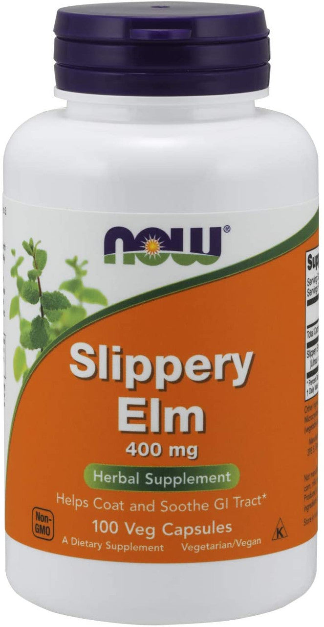 Now Slippery Elm 400 mg bottle