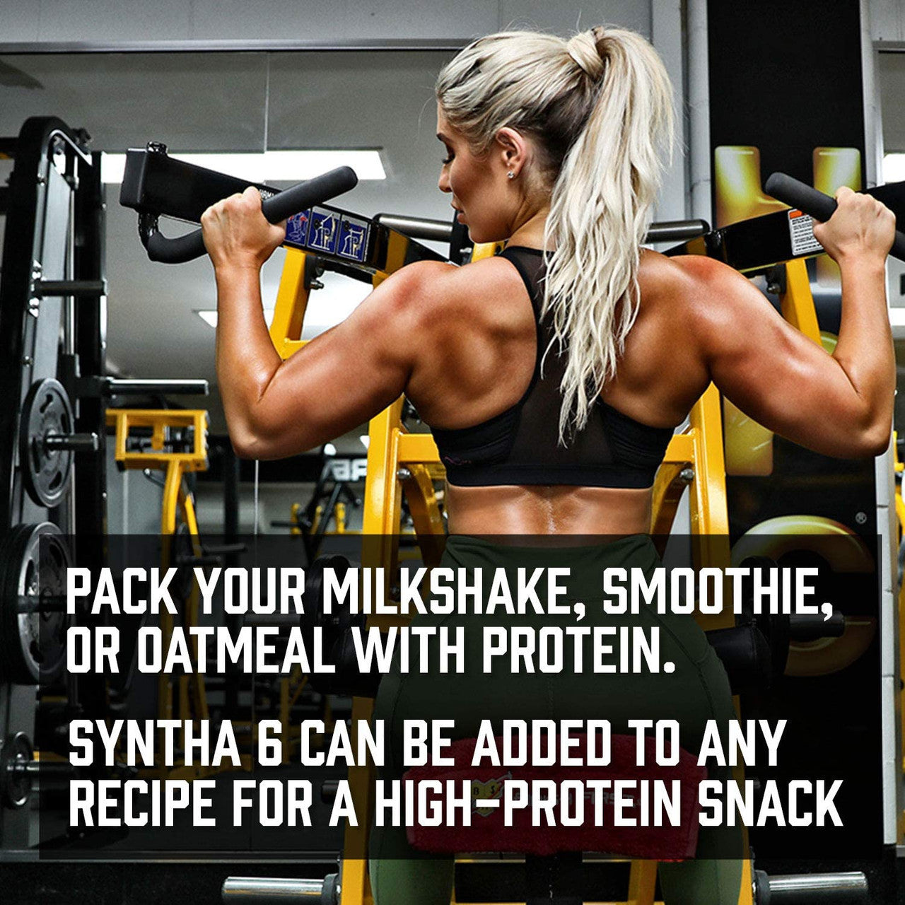 BSN Syntha-6 in the gym