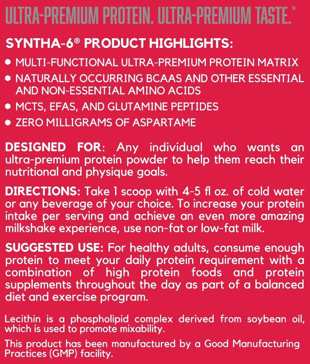 BSN Syntha-6 directions