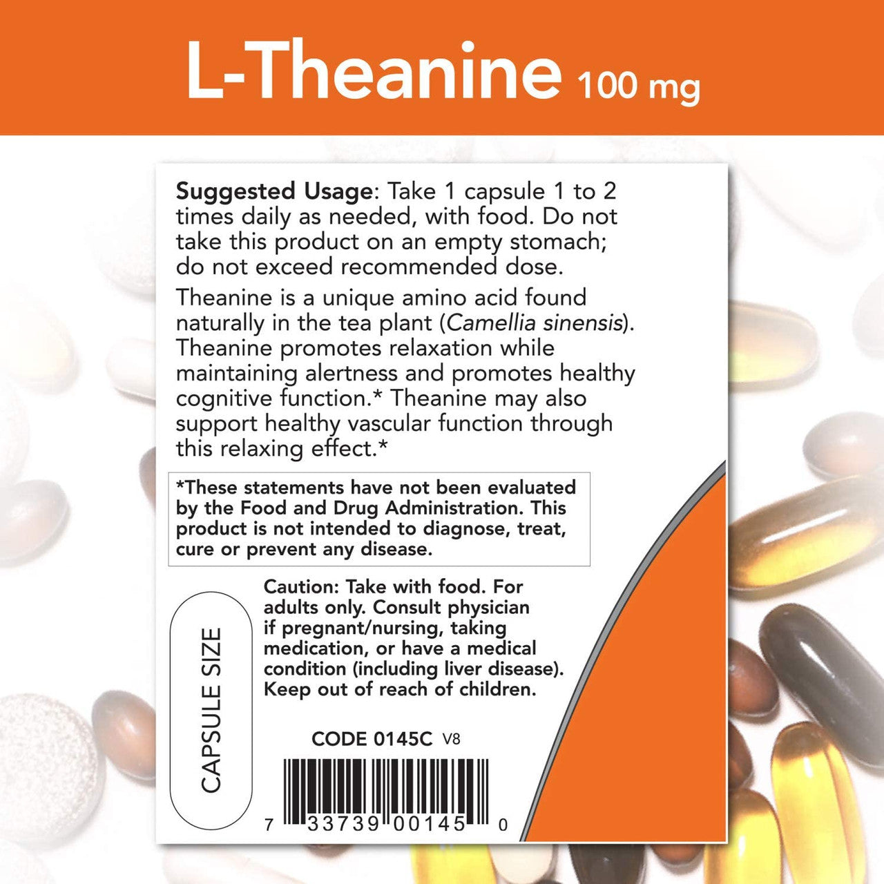 Now L-Theanine 100mg directions