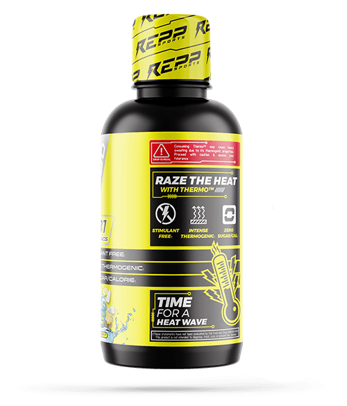 Repp Sports Liquid Carnitine Thermo Left Side of Bottle
