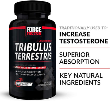 Force Factor Tribulus Terrestris nutritional information