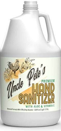 Uncle Pete's Hand Sanitizer Bottle