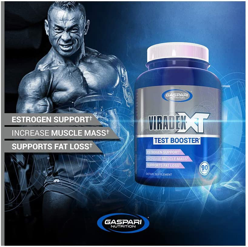 Gaspari Nutrition Viradex XT muscle blue highlight