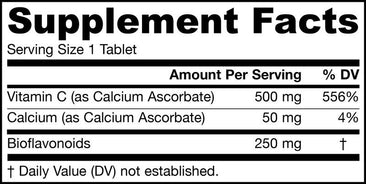 Jarrow Formulas Buffered Vitamin C supplement facts
