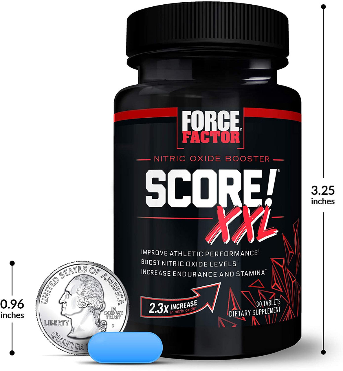 Force Factor Score! XXL actual size