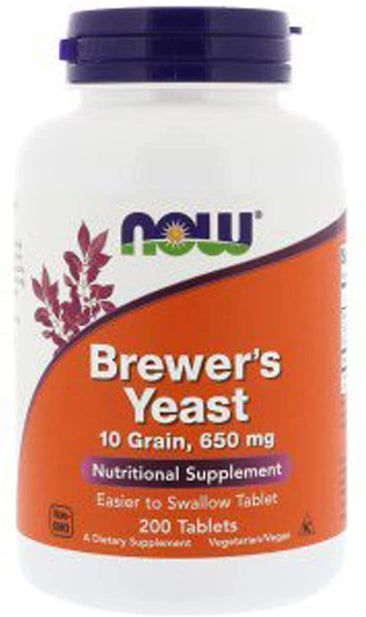 Now Brewer's Yeast 10 Grain 650 mg bottle