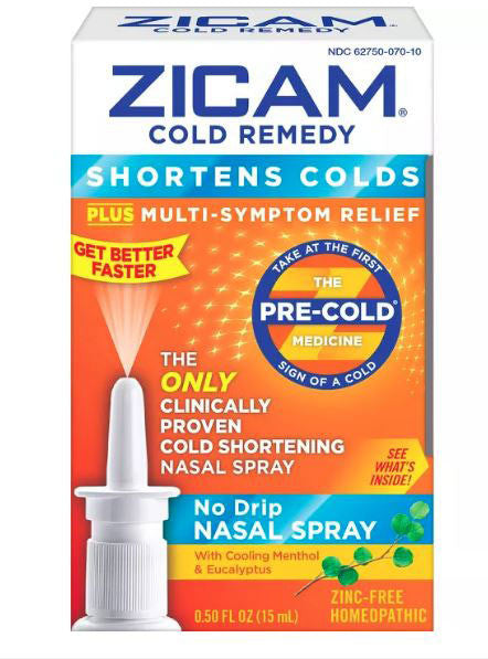 Zicam Cold Remedy Nasal Spray Box